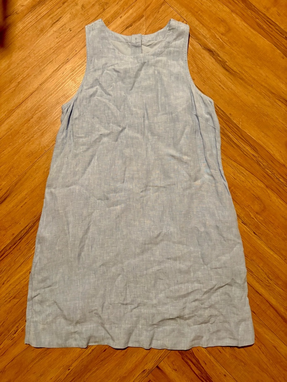J. Crew French Blue Linen Dress